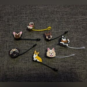 DOG THEMED STRAW TOPPERS